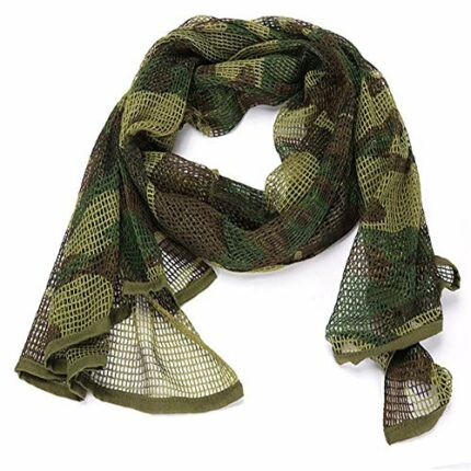 ALREMO HUANGXING - Camouflage Netting, Tactical Mesh Net Camo Scarf Sniper Veil Scarf, Big Eye Net Camouflage Your Neck, Face & Head for Wargame,