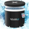 Explore Ice Bath Tub for Athletes [Improved Model] - Extra Large Cold Tub, Premium Cold Plunge Tub Outdoor, Portable Ice Bath, Ice Barrel Cold Th