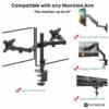 PUTORSEN Universal TV Bracket Screws Set, for Most TVs Up to 90 inches, Includes M4, M5, M6, M8 TV Vesa Screws, Washers and Spacers, Work with An