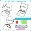 UPINS Diamond Painting Mirror, 3 Pcs Diamond Art Compact Mirror Folding Diamond Dots Mirror Protable Magnifying Mirror Pocket Makeup Mirror Diamo