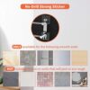 BIGLUFU Towel Rail Self Adhesive 2-Tier Bath Towel Rack Wall Mounted, SUS 304 Stainless Steel Towel Holder with 2 Hooks Towel Shelf Bar for Bathr