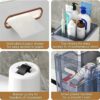OPSREY Narrow Plastic Floor Bathroom Storage Cabinet Holder Organizer with Wheels, Multi-Purpose Storage Cabinet Unit for Living Room, Bedroom, K