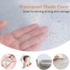 2 Pack Furniture Clear Cover Plastic Duty Water and dustproof Resistant Sofa Slipcover Plastic Sofa Cover Protection Covers for Moving Long Term,