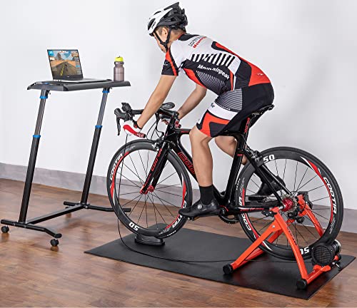 CXWXC Bike Mat 36" x 72"- Exercise Spin Peloton Bike Mat - Heavy Duty Cycling Trainer Floor Mat for Treadmill Spin, Peloton, Stationary, Exercise