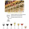 Stylish Simplicity Down Ceiling Bottle Holder Metal Simple Display Stylish Simplicity Home Goblet Holder Height Adjustable Bar Floating Wine Rack