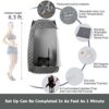 WillowyBe Portable Steam Sauna with Bluetooth Control, Steamer, Body Tent, Foldable Chair | Personal Home Spa | UKCA Certified