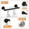 HIGOH Towel Rack Towel Holder 5 Pieces Matte Bathroom Hardware Set Stainless Steel round Wall Mounted Includes 12 inch Hand Towel Bar Towel Bar B