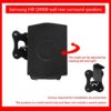 Wall Bracket for Samsung HW Q990B, Wall Rear Surround Speakers Metal Wall Mount, Strong Bearing Capacity
