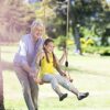 Wood swings, Arc Wooden swing,Hanging Swing Seat for Adult Kids Children Swing Chair Indoor and Outdoor Garden Yard Play (Gold)