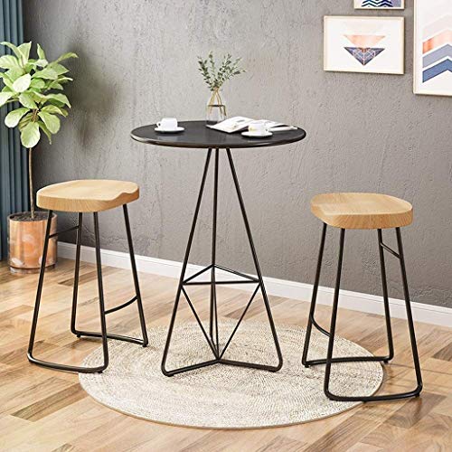 SDFGH Bar Stool Nordic Minimalist Home Solid Wood High Stool Bar Stool Bar Chair Leisure Back Chair Stool