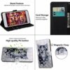 Thoankj Samsung A14 4G/5G Phone Case Shockproof 3D Soft PU Leather Flip Notebook Wallet Cases with Magnetic Stand Card Holder Slot Folio Bumper P
