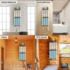 AIRUJIA Towel Rack Wall Mounted, Towel Racks For Bathroom, Bathroom Towel Storage Rail Rack,Black Towel Rail, Bathroom Towel Holder, Bathroom Sto