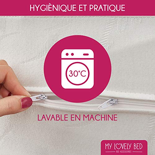 My Lovely Bed Mattress Protector - 90 x 190 x 200 cm - Anti Dust Mite Cover - Economical and Practical - Cotton Fabric - Zip Closure