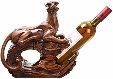 PIBM Stylish Simplicity Wine Racks Free Standing Decor,Retro Resin Craft,Animal Ornament Statue,Wine Racks Floor,Fashion Home Decor Centerpiece(3
