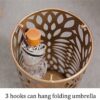 Yoiimiya Umbrella Stand Household Hotel,Hollow Umbrella Bucket,Multifunctional Umbrella Drain Stand Black