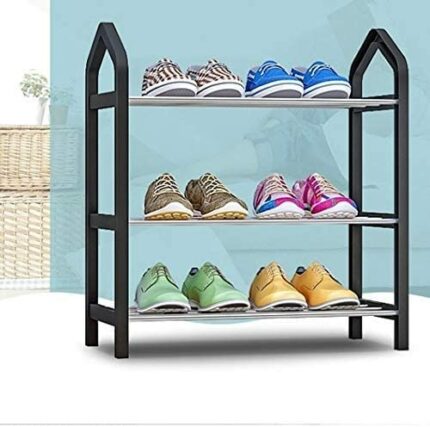 LILIKY Simple Shoe Rack, Household Layered Steel Pipe Dust-proof Assembly, Storage Rack, Storage Rack, Door Shoe Rack