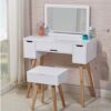 DINGZZ Dressing Table Minimalist Bedroom Storage Cabinet Nordic Makeup Table Net Red Makeup Home Mini Cosmetic Table