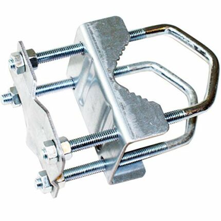 Shelly Mast Clamp Bracket | 1” – 2 Inch Pole Bracket | 8 Nut Aerial Bolt Universal Steel Extension | TV Wall Mounting Kit | Loops