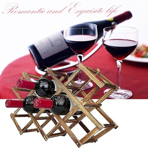 UnisonPetSolid Wood Wine Rack Cabinet, Living Room Wine Display Rack, Wine Rack, Floor Shelf, partition Shelf, Wine Rack Lattice Ornament