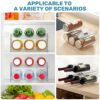 FabSpace Water Bottle Organizer, Stackable Water Bottle Holder for Kitchen Pantry, Fridge, Cabinet, Stackable Cup Holder for Wine, Water, Drink-2