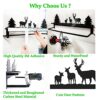 HIGOH Towel Racks, Towel Rail for Bathroom,Wall Mounted with Pattern Towel Bar Punching for Bathroom Hand Towel Holder