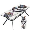 Tablecloth for Folding Table, boho Picnic Table Cover, Waterproof Fitted Table Covers for 6 Foot Tables, Elastic Rim Plastic Table Cover for Picn