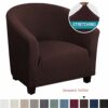 Tub Chair Covers for Armchairs, Armchair Covers Stretch Tub Chair Cover Removable Washable Sofa Couch Cover for Bar Counter Living Room Reception