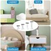 Yizemay Headboard Stoppers, Adjustable Threaded Bed Frame Anti-Shake Bed Wall Headboard Stoppers Anti-Shake Fixer Headboard Stopper Stabilizer Bu