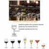 Stylish Simplicity Industrial Wine Glass Stylish Simplicity Rack Bar Floating Rack Kitchen or Office Cutlery Bottle Holder Retro Iron Inverted Go