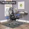 SHACOS Office Chair Mat for Hardwood Floors, 47" x 35" Non Slip Desk Chair Mat Floor Carpet Protector Mat for Home Office Rolling Chairs, Dark Gr