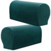 XIEHUZA Arm Rest Covers, Stretch Armchair Couch Armrest Chair Covers for Furniture Protector, Anti-Slip Sofa Chair Arm Caps Spandex Polyester Sli