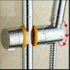 Adjustable Shower Head for Slide Bar, Hand Shower Bracket Universal 19-25MM Head Guide Bracket Holder 360 Degree Rotation for Sprayers