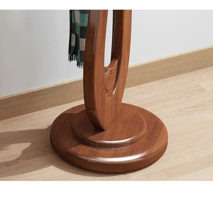 N/A Wooden Wall Entrance Floor Standing Coat Rack Clothes Garment Rack Wardrobe Hat Stand Furniture (Color : A, Size : Light Grey)