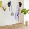 Coat Stand Rack with 9 Hooks,Free Standing Wooden Tree Style Coat Hat Rack Bag Clothes Garment Hanger Stand Bedroom Home Office Decor Easy Assemb