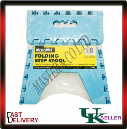E-Zee Multi-Purpose Folding 8" Step Stool White, Heavy Duty