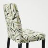 Ikea BERGMUND chair, black/Fågelfors multicolour