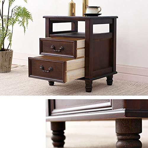 JYDQM Solid Wood Bedside Table Simple and Small Locker, Bedroom Mini Bedside Table