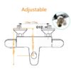 Solepearl Thermostatic Bath Shower Mixer Tap Modern Bathtub Shower Bath Mixer Valve Anti Scald Tap, Thermostatic Exposed Shower Mixer Valve with