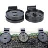 100pcs Heavy Duty Shade Cloth Clips - Sunshade Netting Grip, Plastic Shade Clamp, Greenhouse Clips, Round Tarp Clip, Black Lock Garden Fabric Sun