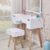DINGZZ Dressing Table Minimalist Bedroom Storage Cabinet Nordic Makeup Table Net Red Makeup Home Mini Cosmetic Table