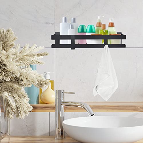 Shower Shelf No Drilling,Self Adhesive Bathroom Shelf,Wall Mounted Bathroom Shelves Stainless Steel,Stick on Wall Shower Caddy Adhesive Shower Ba