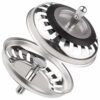 AONAT 2 Pack Kitchen Sink Plug Strainer,Stainless Steel Kitchen Sink Plug Strainer, Sink Strainer Plug for Food/Hair Catcher,UK Sinks Hole Diamet