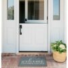 AAZZKANG Doormat Outdoor Entrance with Non Slip Rubber Backing Welcome Please Remove Your Shoes Mat Easy to Clean Indoor Door Mat for Entrance