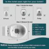 WOLTU Premium Soft Close Quick Release Toilet Seat with Dual Fixing Fittings,White