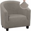 Tub Chair Covers for Armchairs, Armchair Covers Stretch Tub Chair Cover Removable Washable Sofa Couch Cover for Bar Counter Living Room Reception