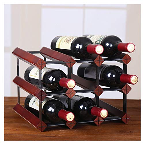 Wine Racks,Home Decoration European Wooden Lattice Easy to Clean Retro Champagne Rack