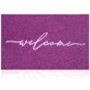 AAZZKANG Welcome Mat Outdoor with Durable Non Slip Rubber Backing Ultra Absorb Mud Easy Clean Entry Door Mat