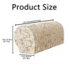 Kaket 2 PCS Sofa Armrest Covers, Armchair Covers for Arms, Armrest Covers for Armchair, Sofas, Couches, Recliner (Apricot)