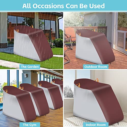 CoukouCover Treadmill Cover, 600D Material with Oxford Fabric, Indoor and Outdoor Universal dust Cover with New Reflective Strip Design