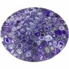 Gifts And Artefacts 42 x 42 Inches Round Shape Purple Agate Stone Dining Table Top Resin Art Hallway Table for Office Furniture Decor